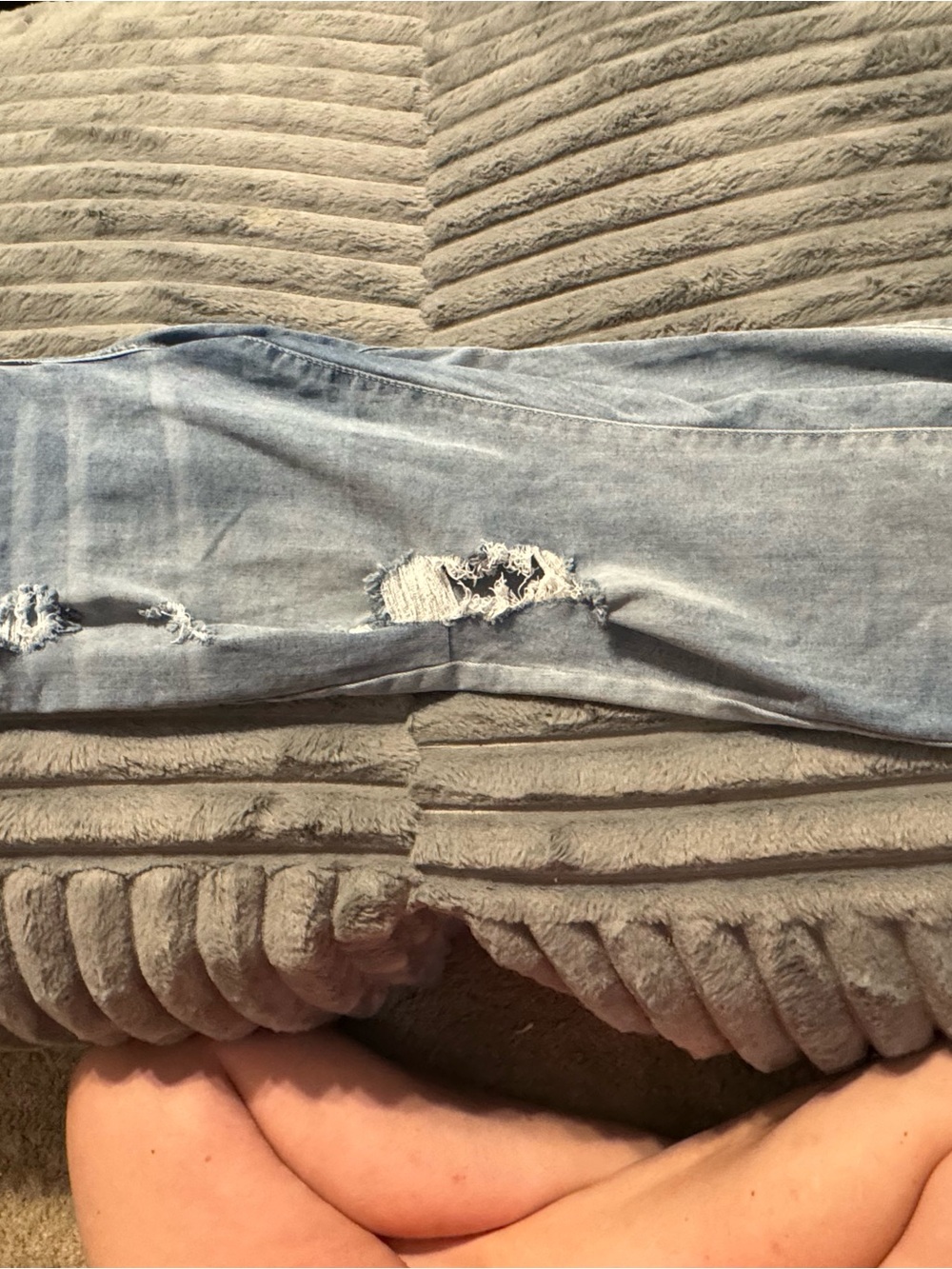 Indigo Rein Light Blue Ripped Skinny Jeans